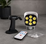 پروژکتور دیواری خورشیدی وارداتی اورجینال طرح دوربین مداربسته مدل Pr-Cam | چراغ امنیتی سنسوردار