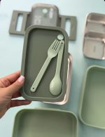 ظرف غذا لانچ باکس اورجینال دو طبقه 1400 میل بدون نشتی - Image 4