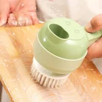 خردکن شارژی چندکاره فود چاپر | خردکن، اسلایسر، پوست کن و برس شستشو - Image 3