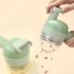 خردکن شارژی چندکاره فود چاپر | خردکن، اسلایسر، پوست کن و برس شستشو - Image 4
