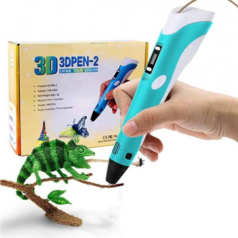 IMG_6197 قلم طراحی سه بعدی اورجینال مدل 3D PEN- 2| نمایشگر دار با تنظیم سرعت و فیلامنت PLA و ABS - Image 1